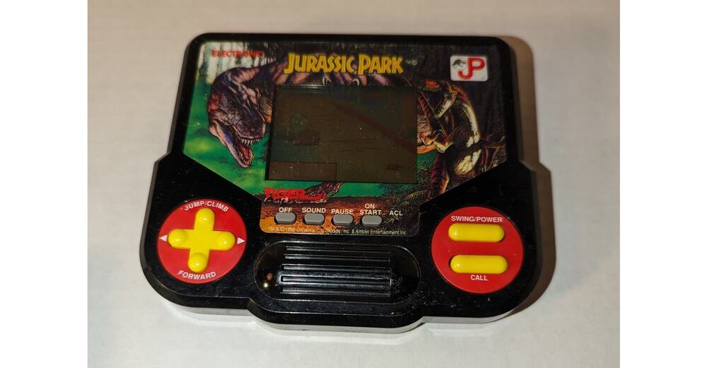 Vintage 1992 Tiger Electronics JP Jurassic Park Handheld Video Game Tested Works